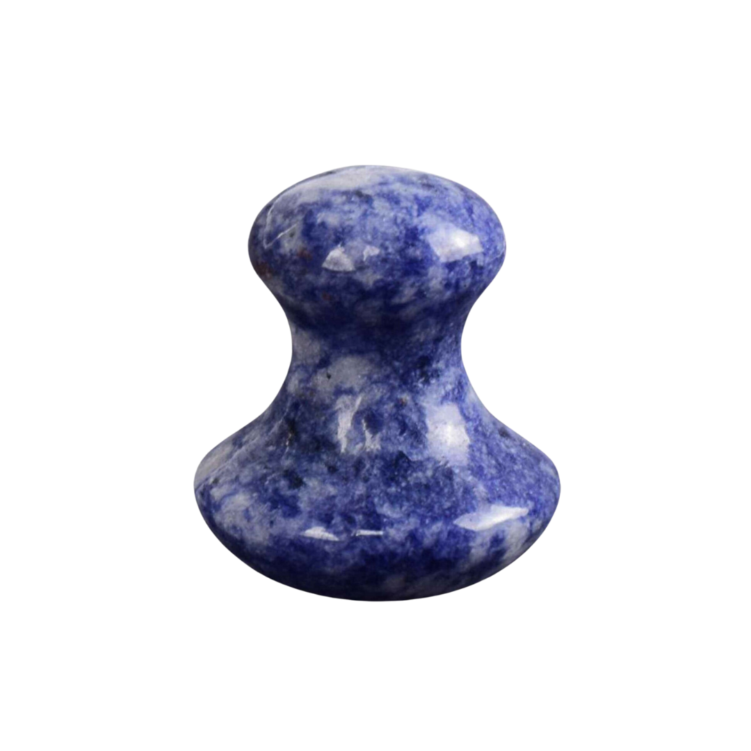 GUA SHA Mushroom Sodalite - Équilibre & Confiance en Soi